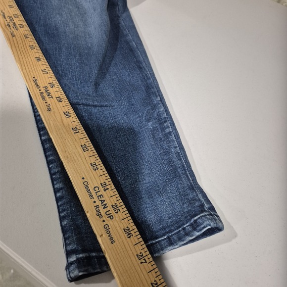 Democracy Jeans Womens 14 Ab Solution Ankle Skimmer Distressed Stretch Shaping - Picture 11 of 12